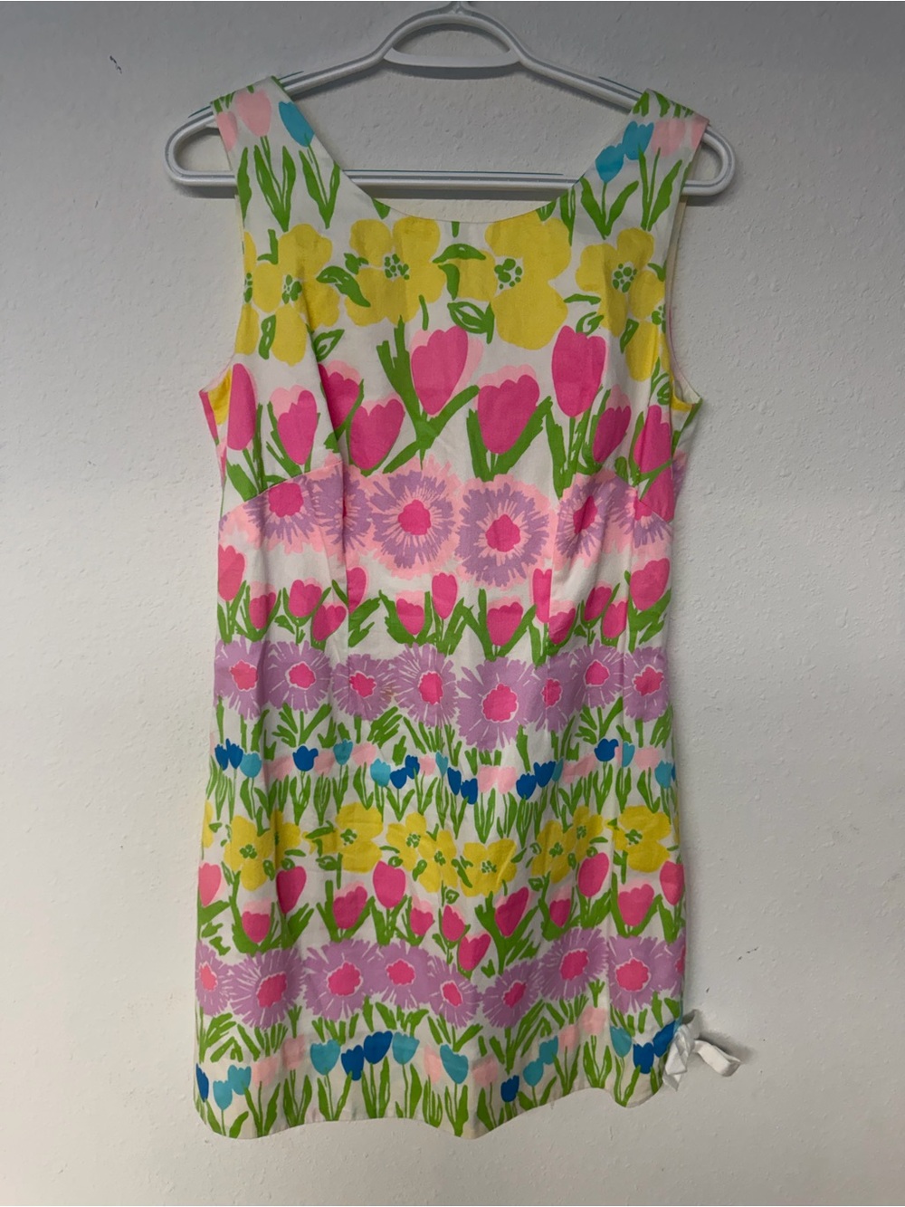 Lilly Pulitzer Pink, Yellow & Green Floral Midi Dress